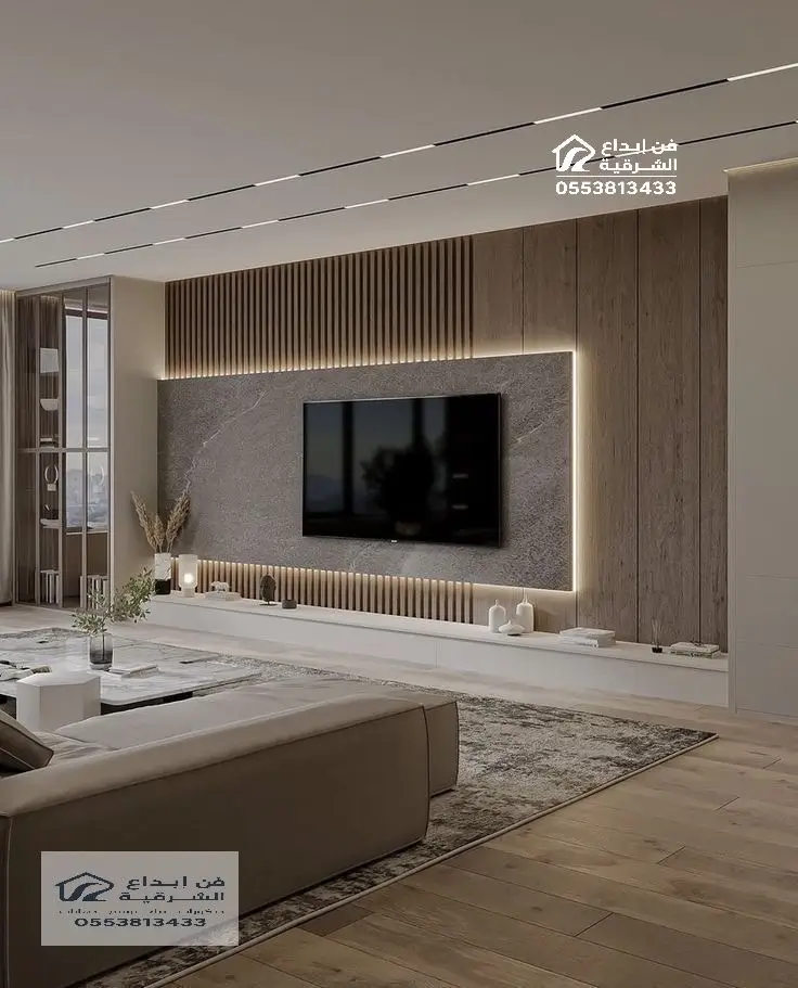 صور ديكور شاشات بلازما بحي الدوحة الخبر