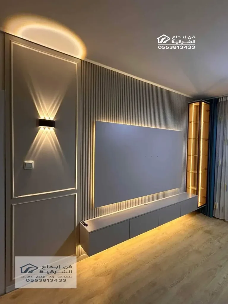 مقاول تركيب ديكورات خلفيات شاشات بالشرقية