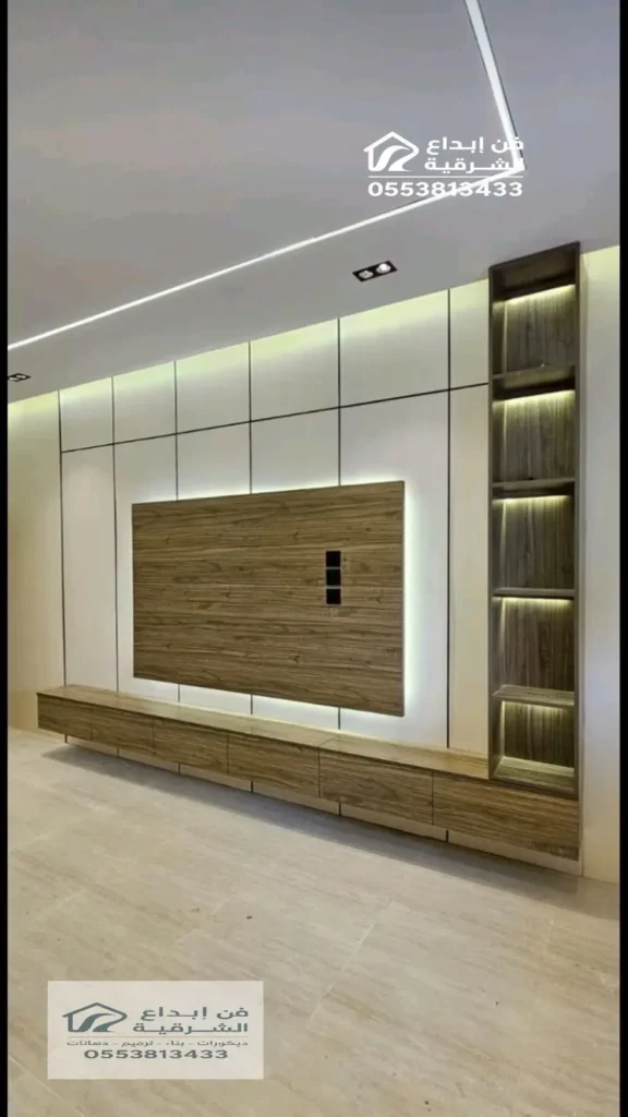 ديكور شاشة تلفاز في حي الفاخرية