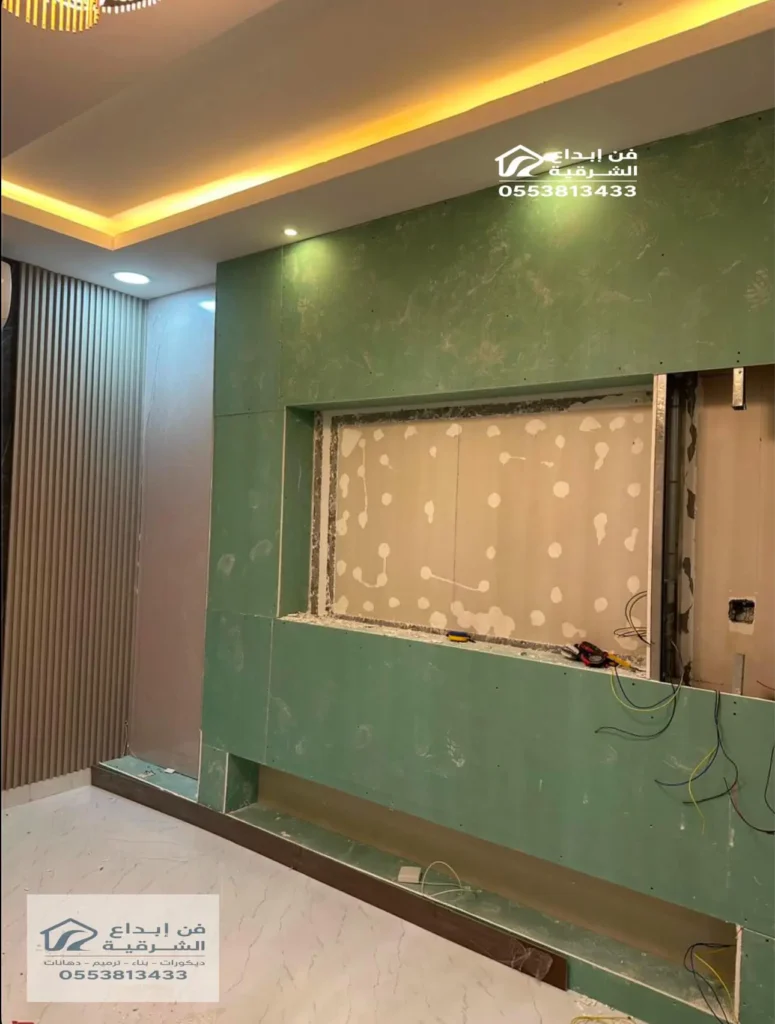 تركيب شاشة تلفزيون جبس بورد بالفاخرية